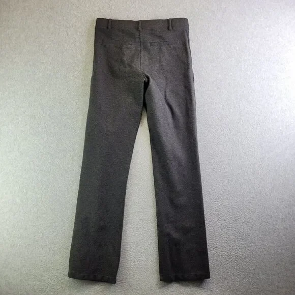 Betabrand Dress Pants Womens ST Long Gray Pull On Straight Leg Mid Rise Slimming - Picture 4 of 15